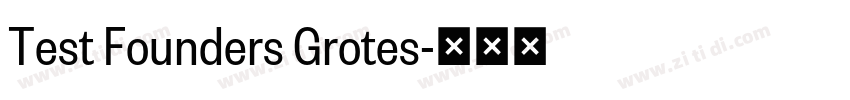 Test Founders Grotes字体转换